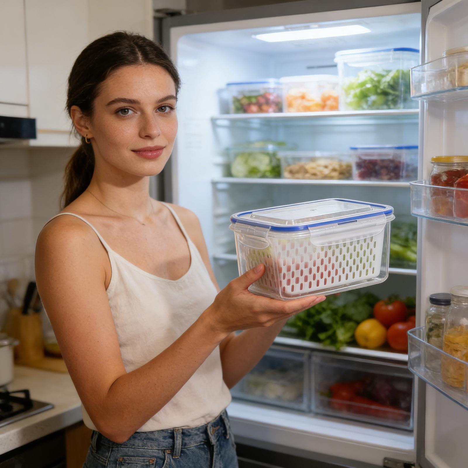 Food Storage Plastic Container - Container de Armazenamento de Alimentos 4