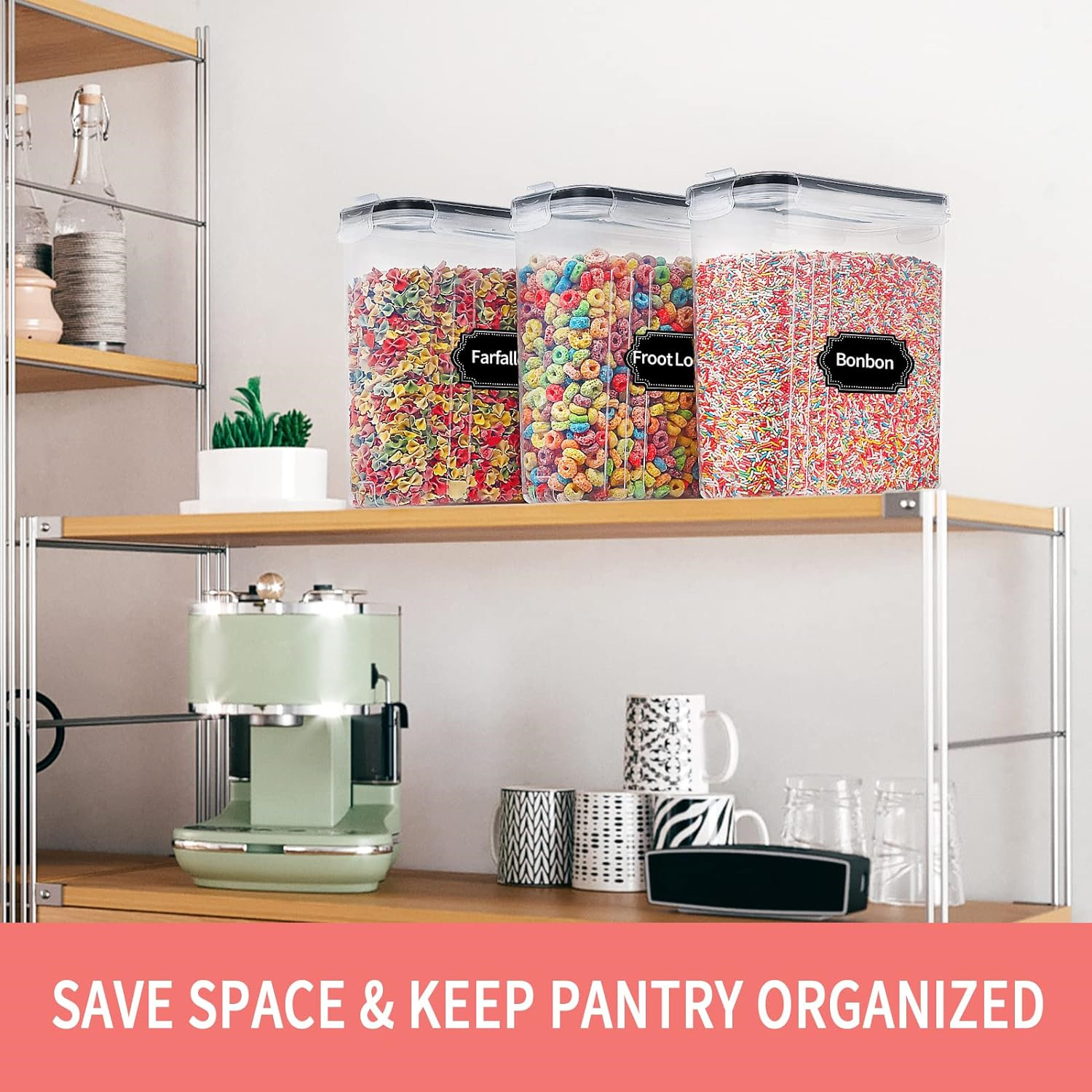 Food Storage Organization - Recipientes de armazenamento de cereais de