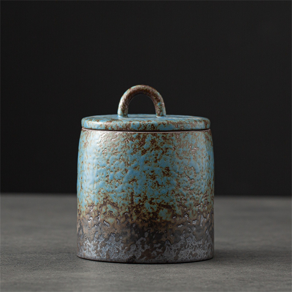 Food Storage Small - Caddy de chá de cerâmica, frasco