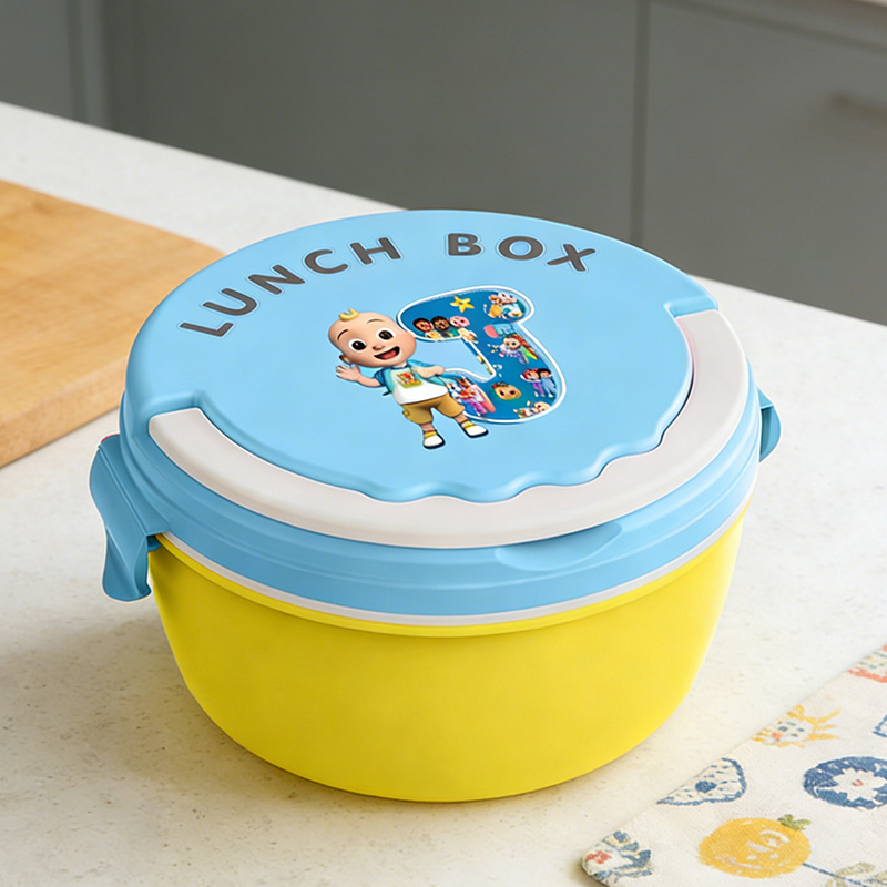 Food Storage Boxes - Lancheira Portátil Cocomelon para Meninos, Caixa