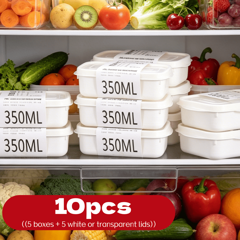 Food Storage Small - Conjunto de 10 Caixas de Armazenamento