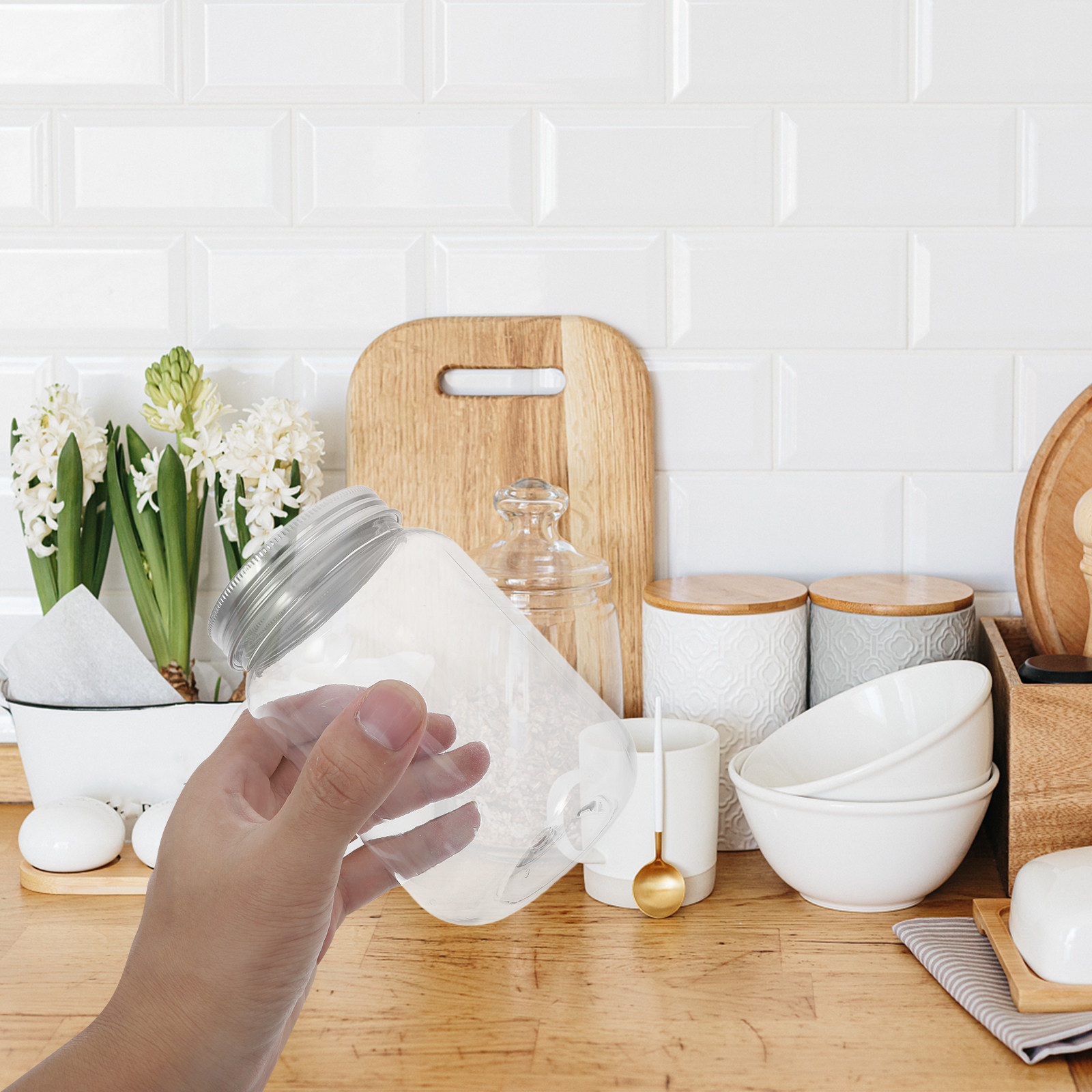 Conjunto de 4 potes herméticos - Food Storage Plastic Container avaliação e preço