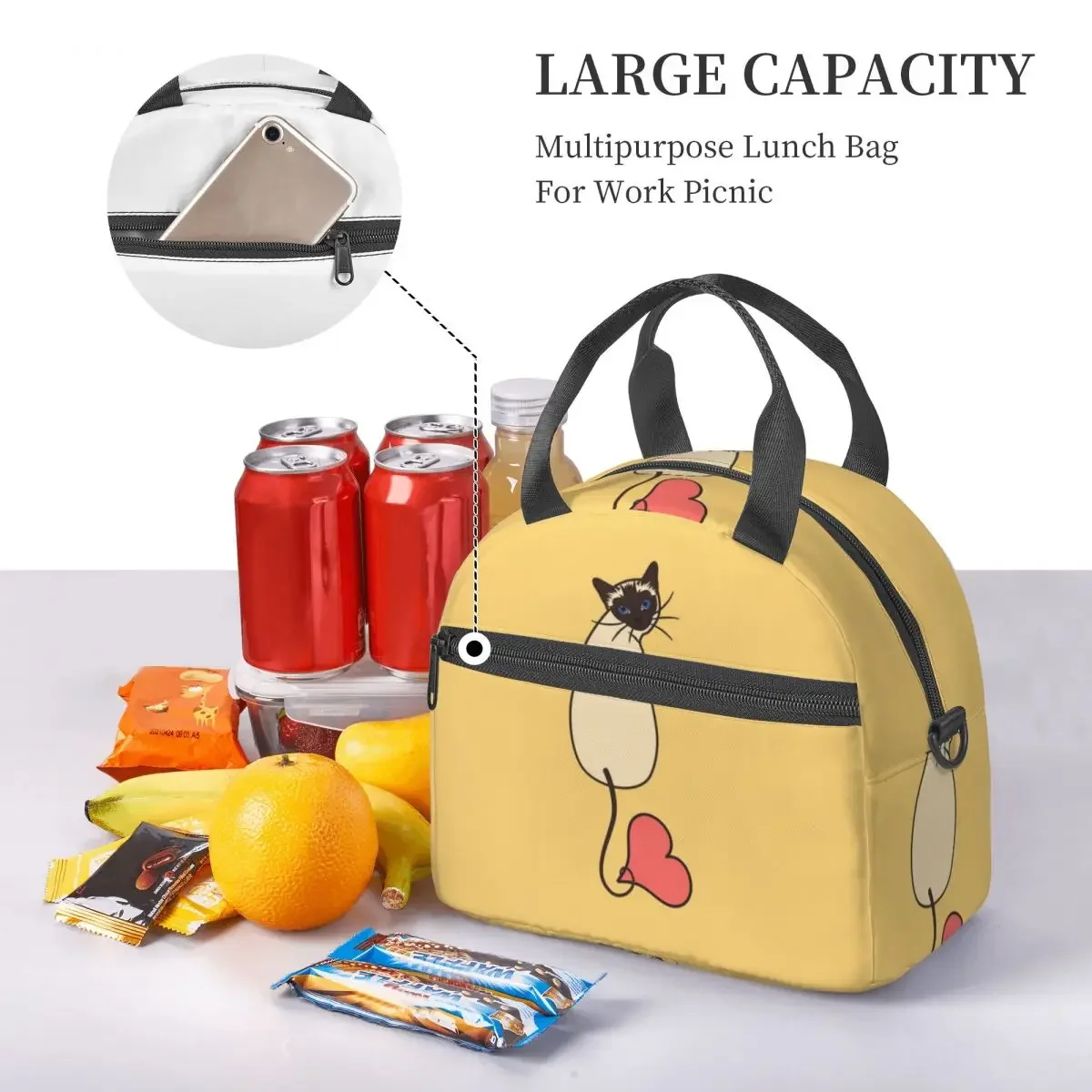 Bolsa térmica isolada para alm - Food Storage Yellow avaliação e preço