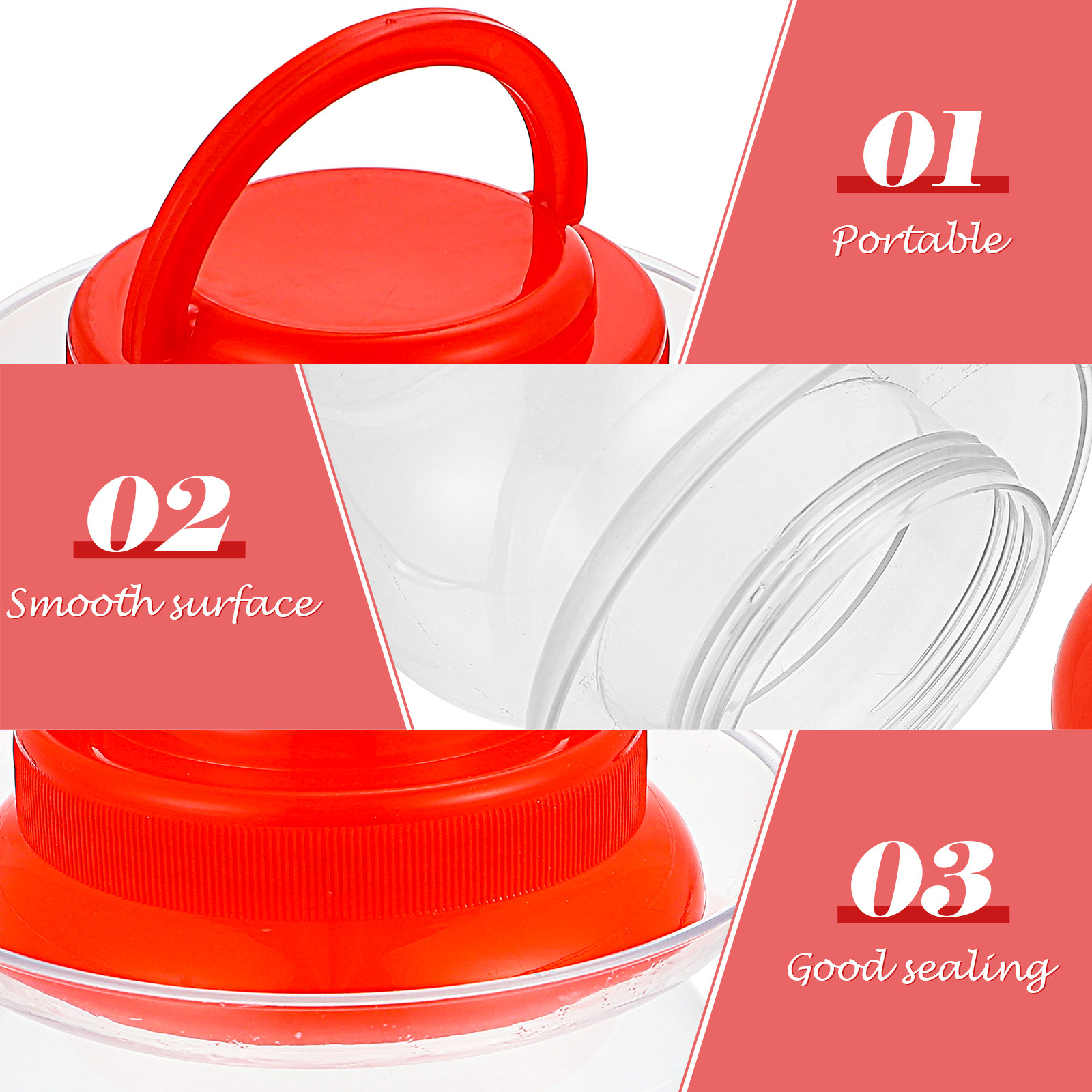 2 unidades de potes de plástic - Food Storage Plastic Container avaliação e preço