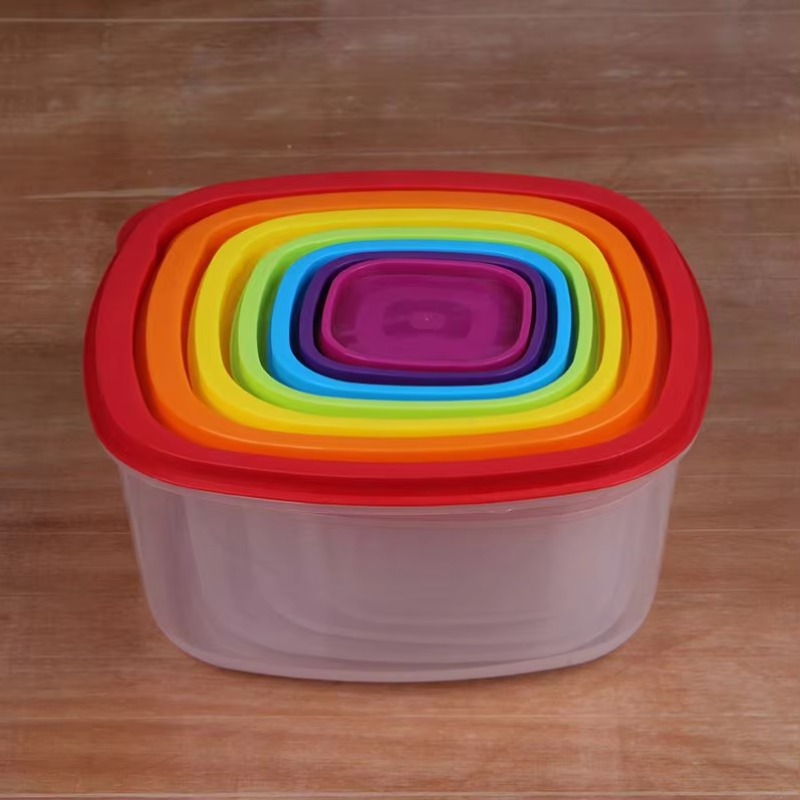 Conjunto de 7 Recipientes Plás - Food Storage Plastic Container avaliação e preço
