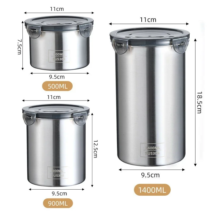 Recipiente de alimentos em aço - Food Storage Organization avaliação e preço