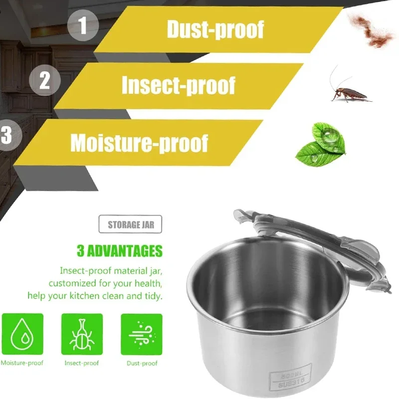 Recipiente de alimentos em aço - Food Storage Organization avaliação e preço