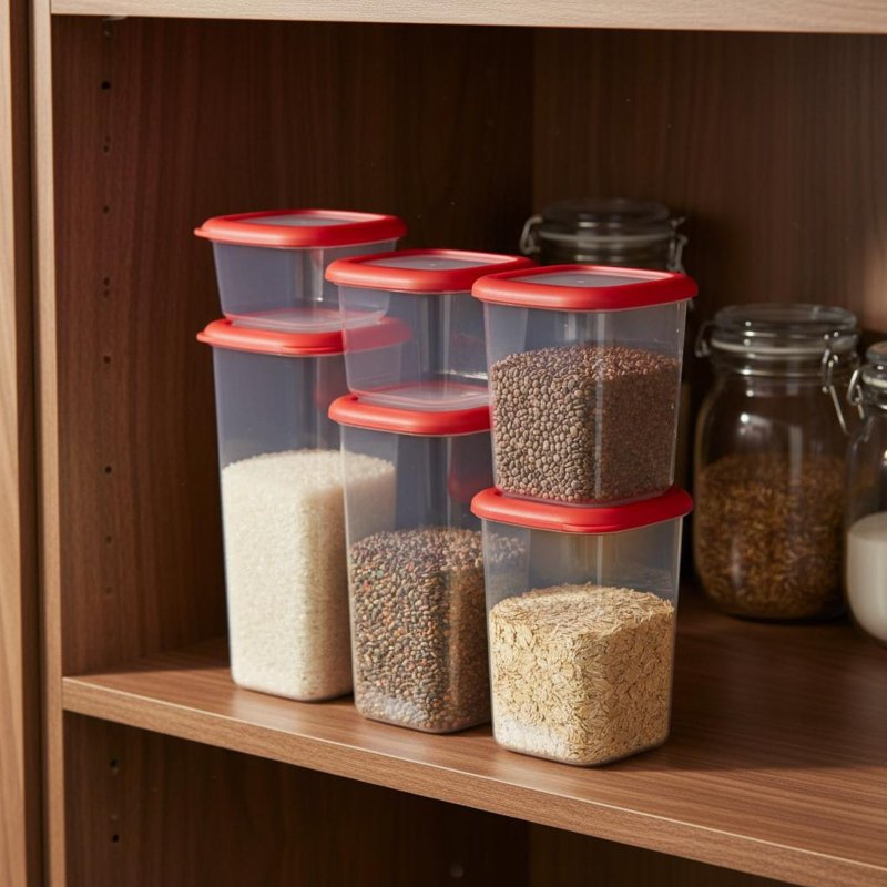 Conjunto de 6 Recipientes Herm - Food Storage Organization avaliação e preço