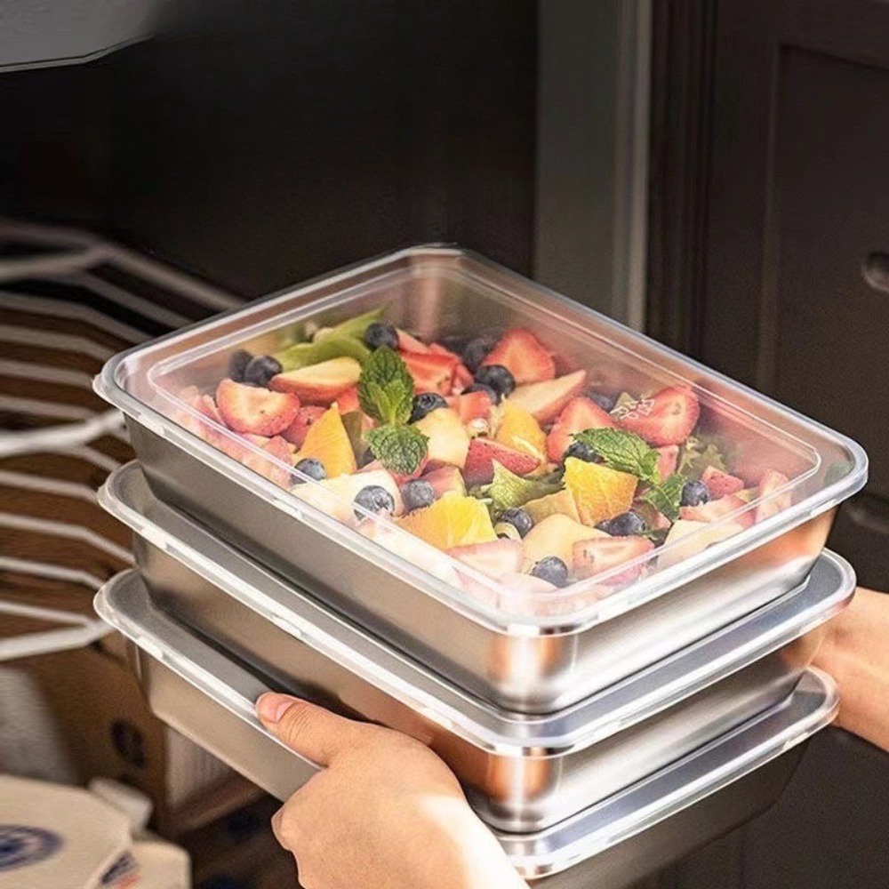 Bandeja de Servir em Aço Inoxi - Food Storage Heat avaliação e preço