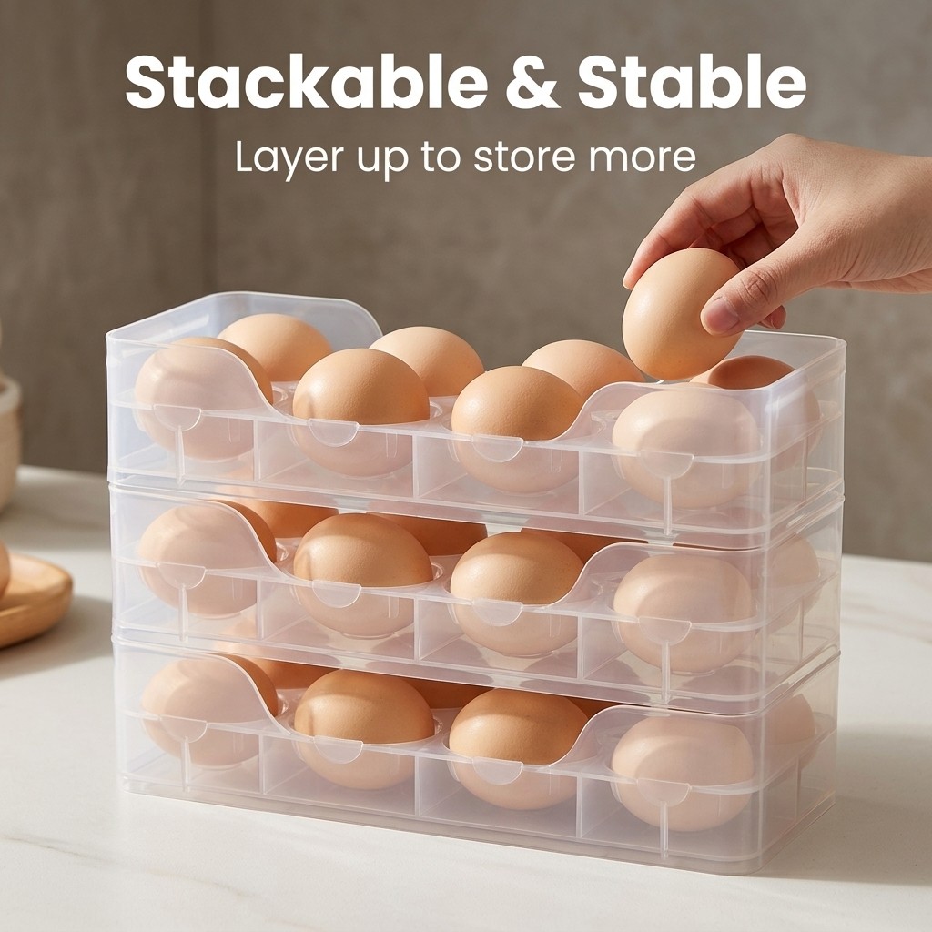 Organizador de Ovos Empilhável - Food Storage Organization avaliação e preço
