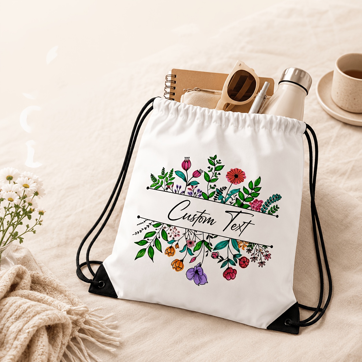 Saco com cordão personalizado, - Food Storage Name avaliação e preço