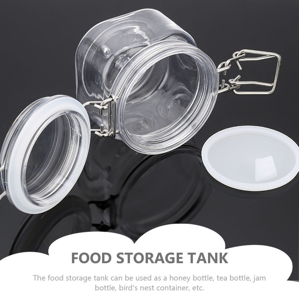 2 Potes Herméticos Transparent - Food Storage Plastic Container avaliação e preço